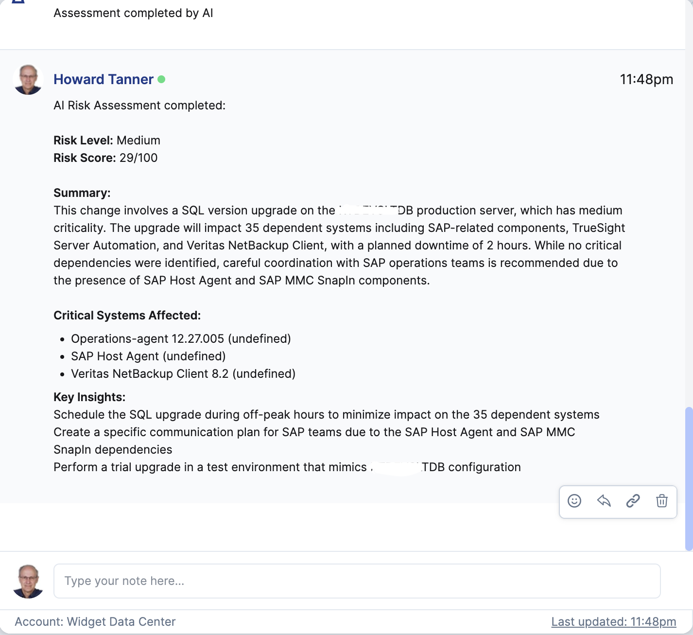 Impact Analysis Details