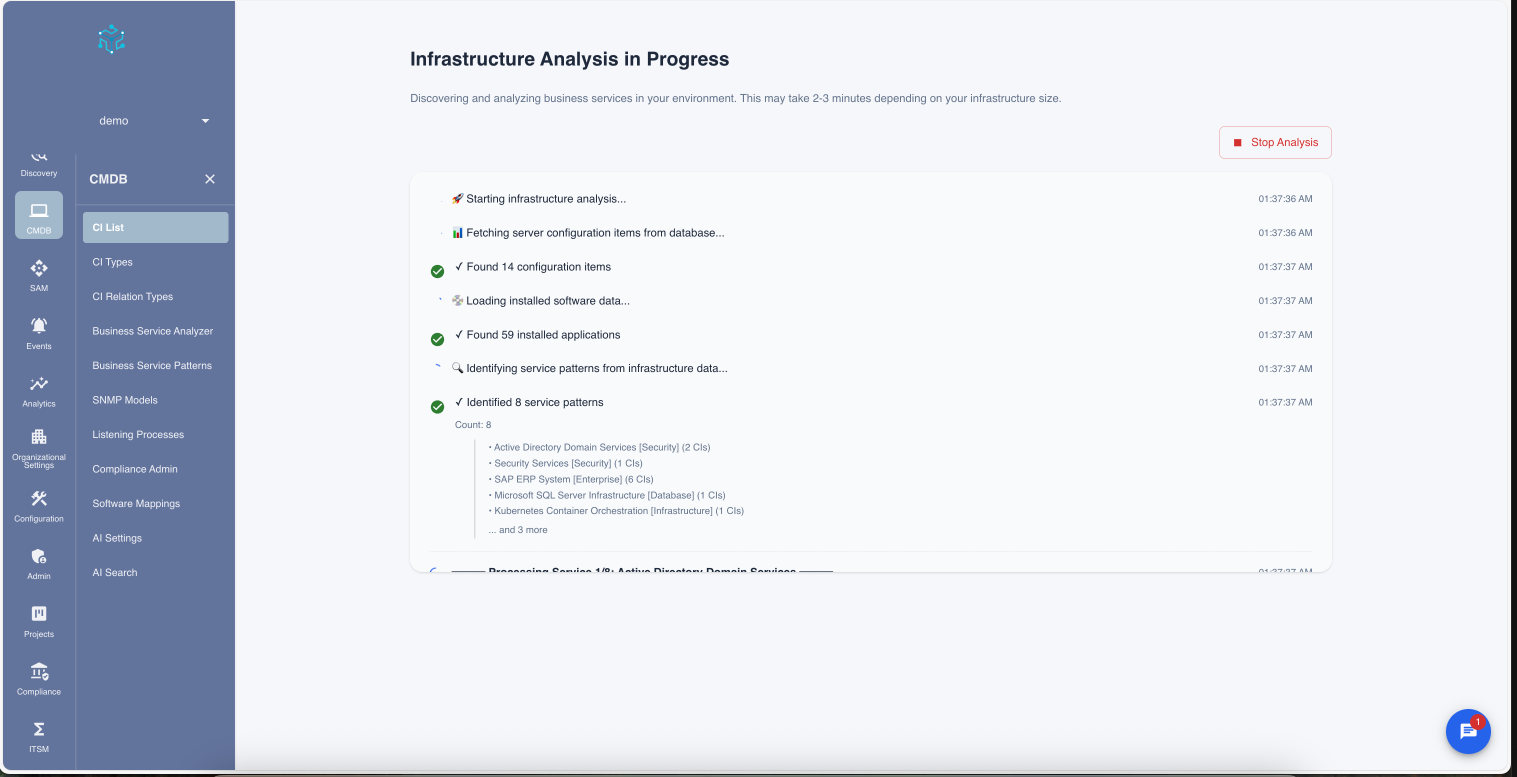 Infrastructure Analysis In Progress