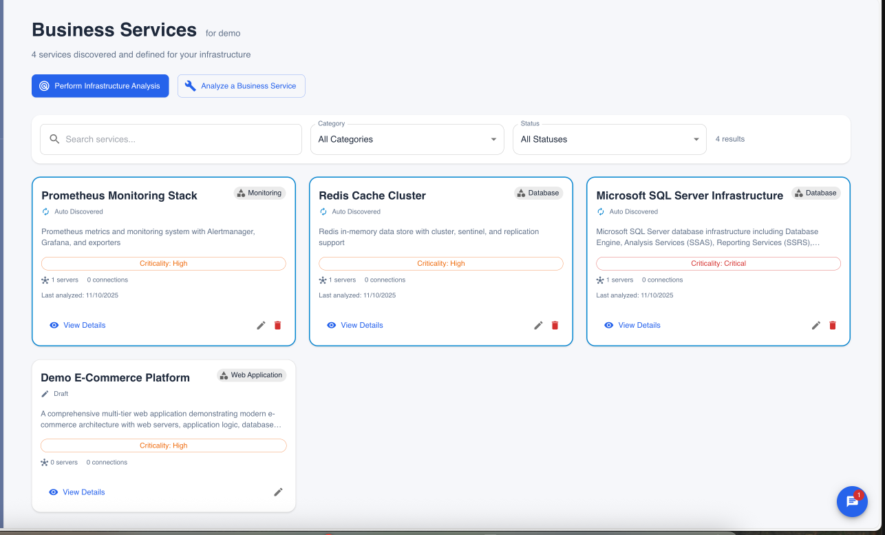 Infrastructure Analysis Results