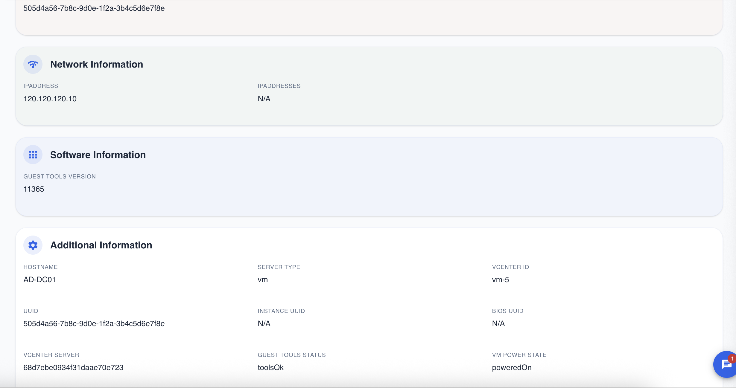 CI Information Cards
