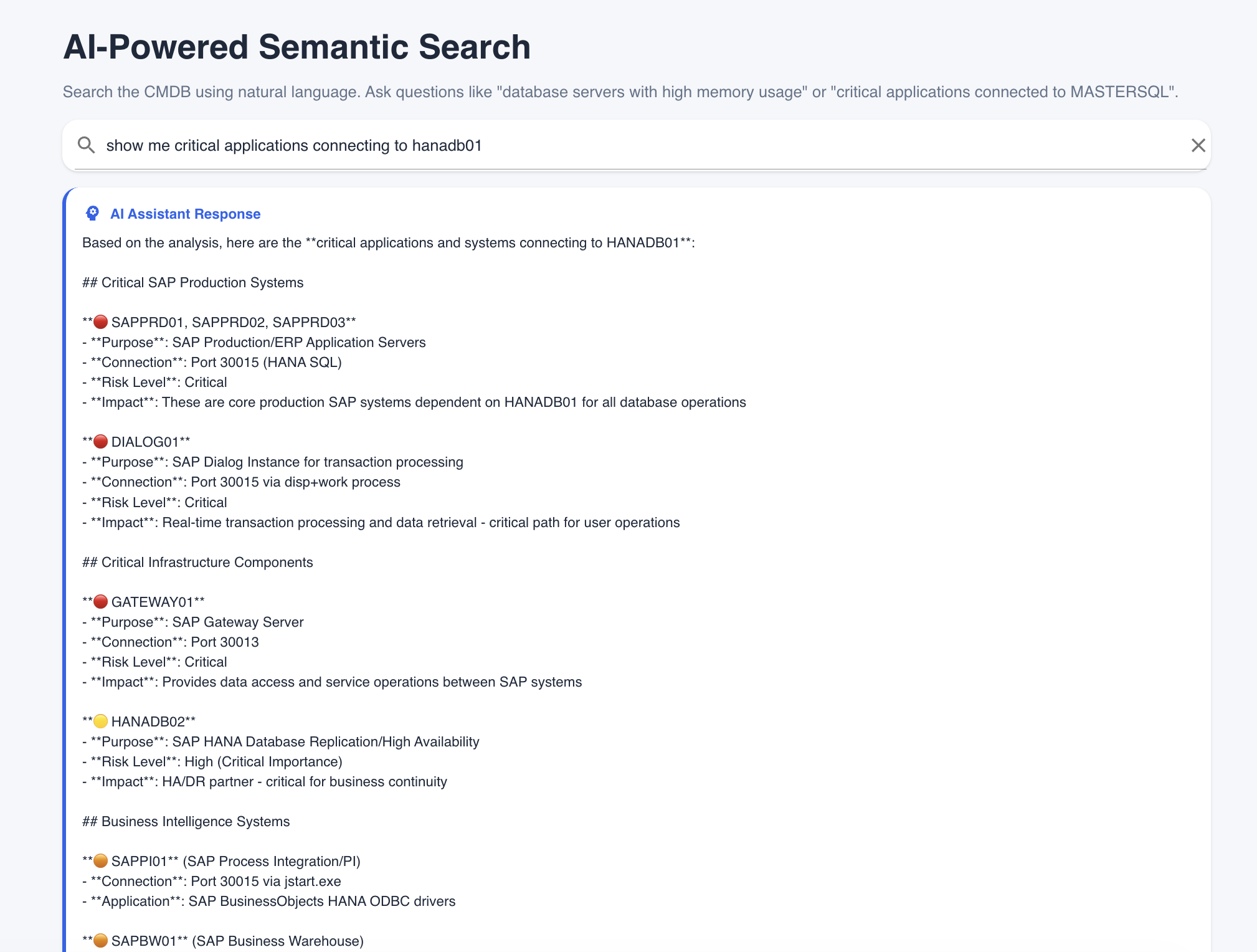 Critical Applications Analysis