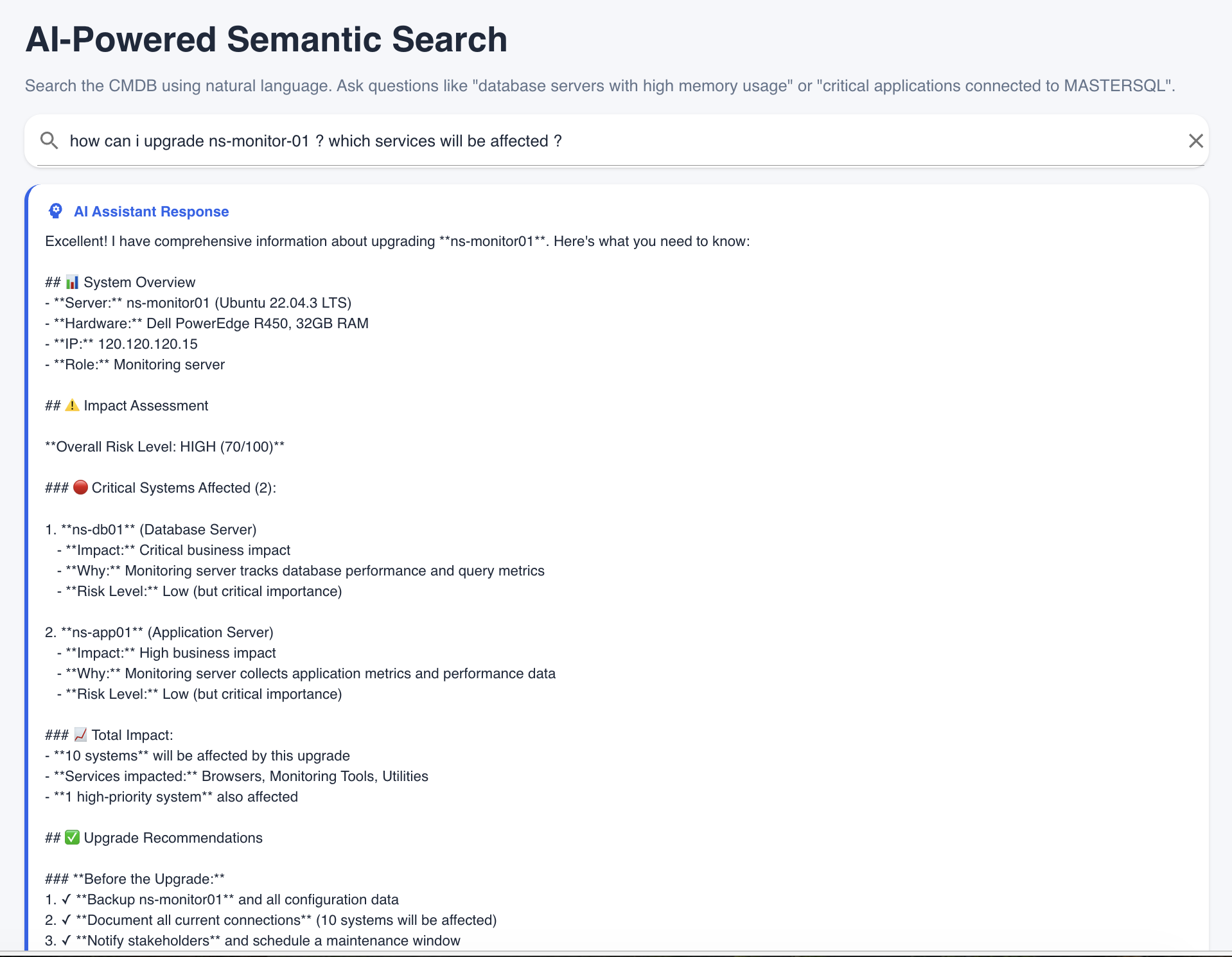 AI Upgrade Impact Analysis